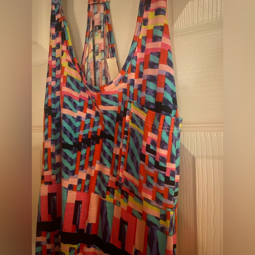 Nordstrom (Lush) Colorful, flowy, racer back tank.